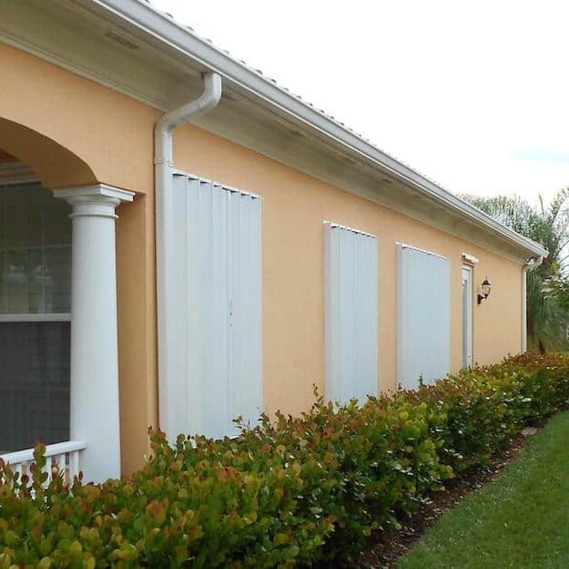 accordion shutters on a house southwest florida