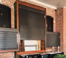 roll down security shutters at a fort myers bar