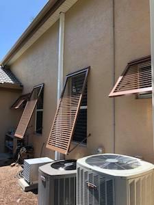 bahama shutters on a home in fort myers