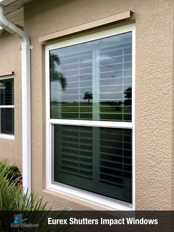 hurricane glass on home