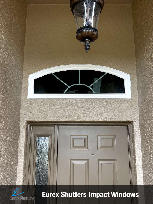 impact picture window above door