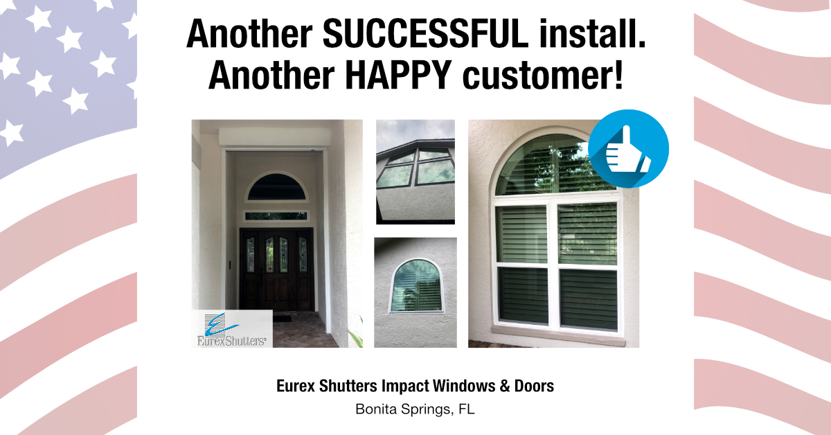Impact Windows Install on a Home in Bonita Springs FL