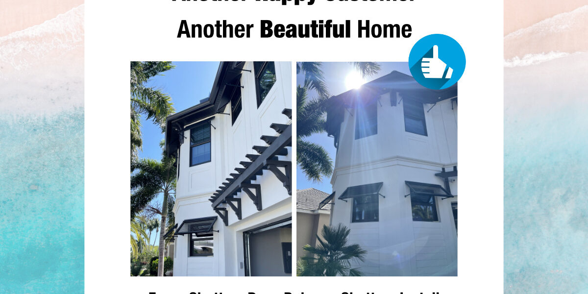 deco Bahama Shutters install in Cape Coral