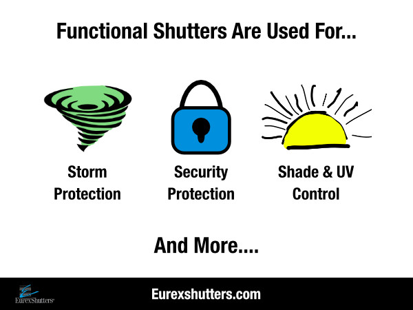the different uses of functional exterior shutters