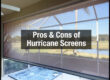hurricane screens partially closed