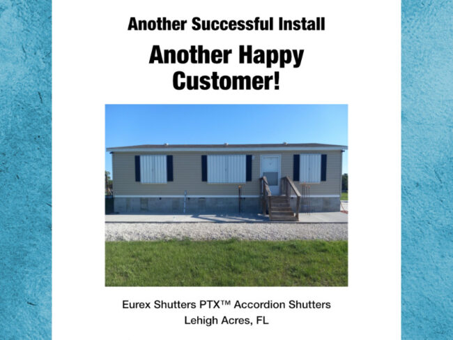 eurex-shutters-accordion-shutters-install-lehigh-fl Eurex Shutters accordion shutters on home in lehigh acres fl