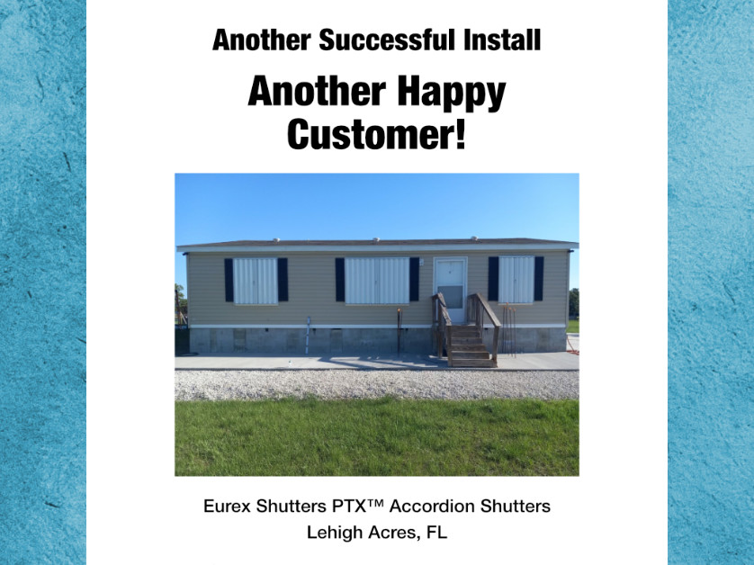 eurex-shutters-accordion-shutters-install-lehigh-fl Eurex Shutters accordion shutters on home in lehigh acres fl