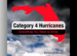dark clouds and red state of florida map