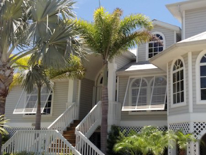 white bahama shutters