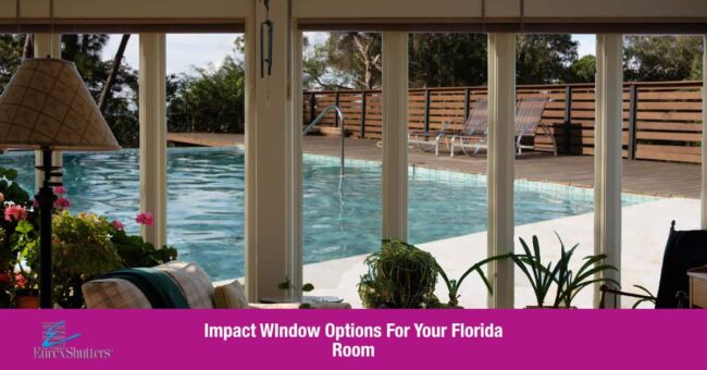florida-room-windows-florida impact windows looking out to a pool from a Florida room