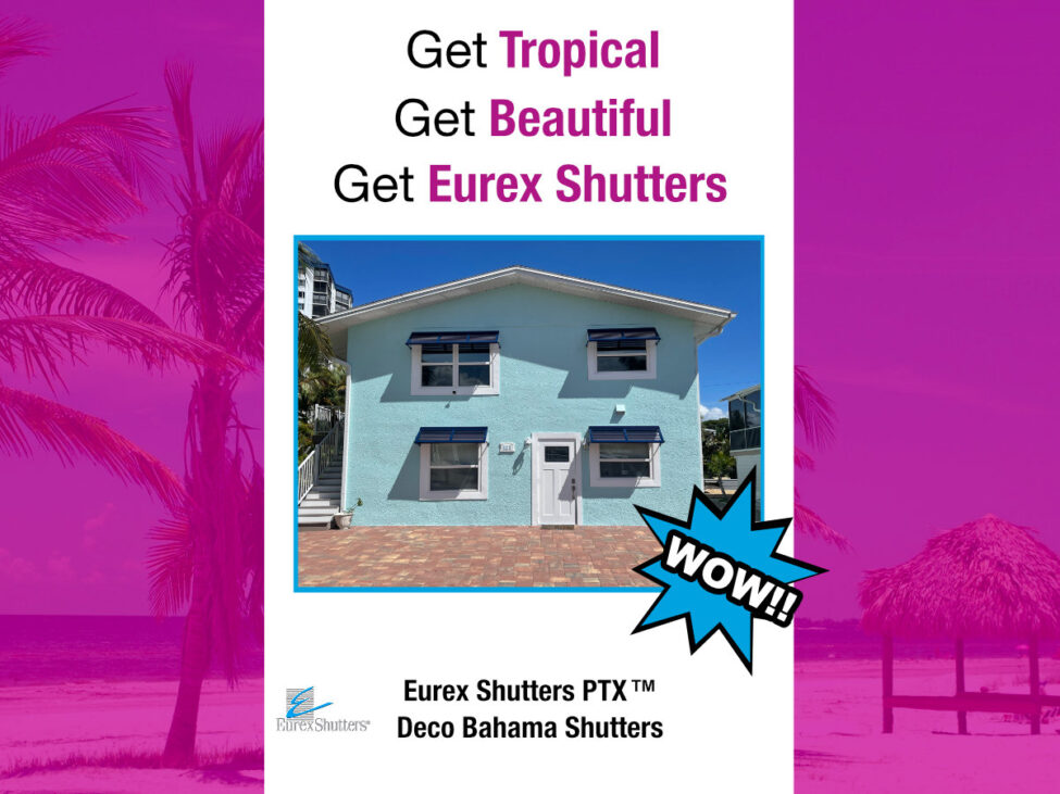 Deco Bahama Shutters Installation on Fort Myers Beach FL