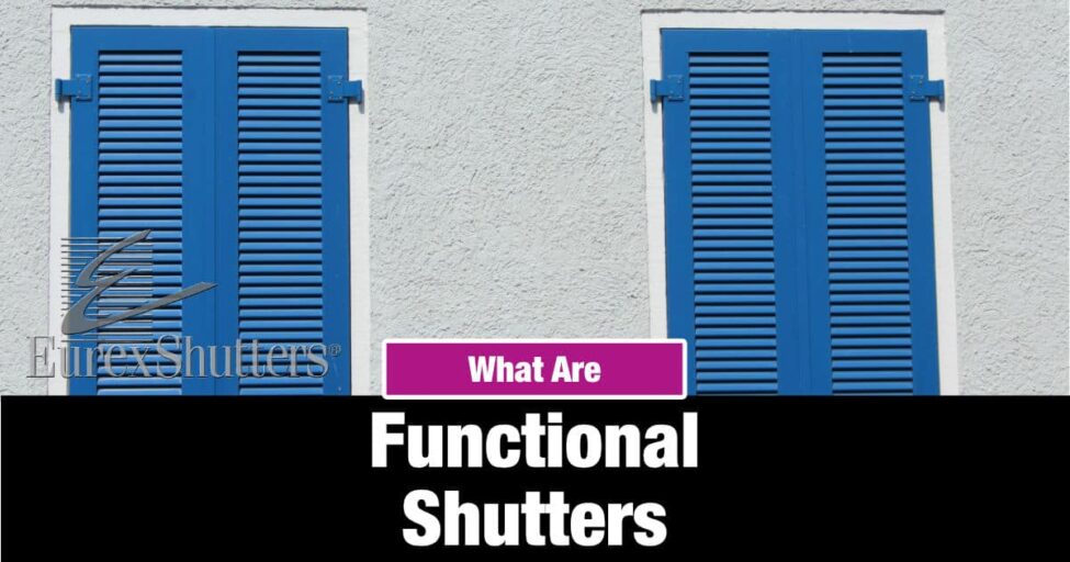 EUREX-BLOG-FEATURED-IMAGE Colonial functioning shutters on a stucco house.