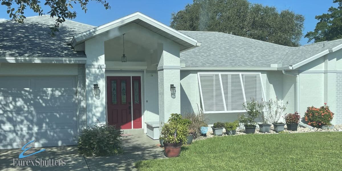 Exterior shutters on a home in Florida