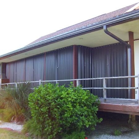 Bronze accordion shutters