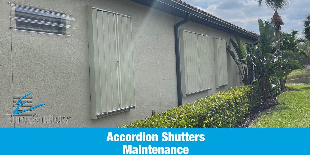 Accordion shutters maintenance