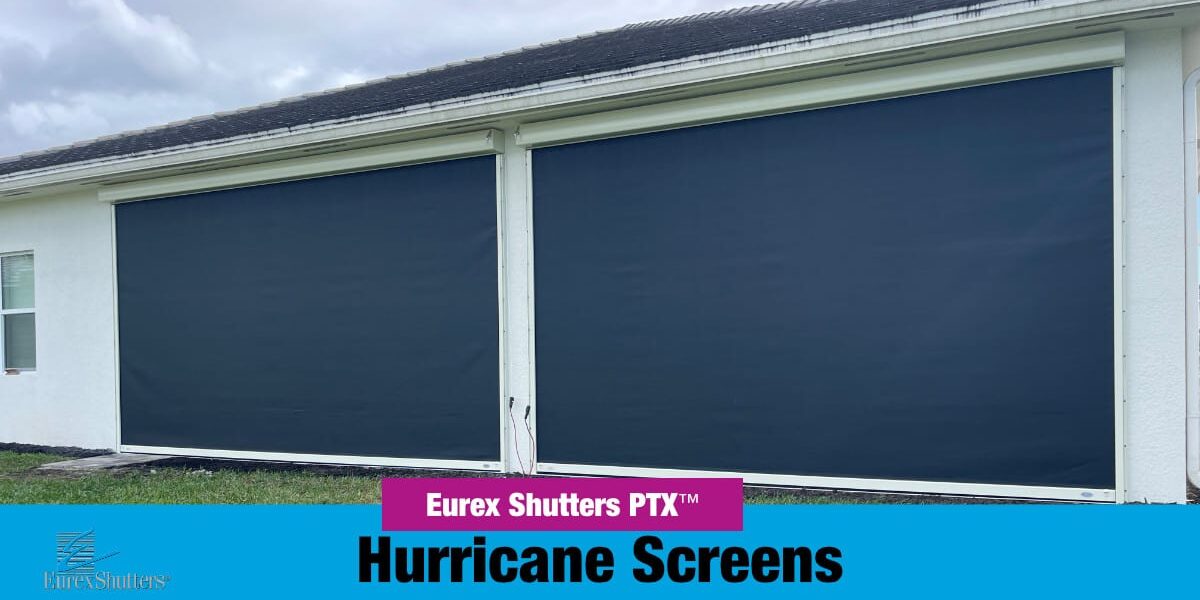 New Eurex Shutters PTX hurricane screens installed on a home in Bonita Springs FL