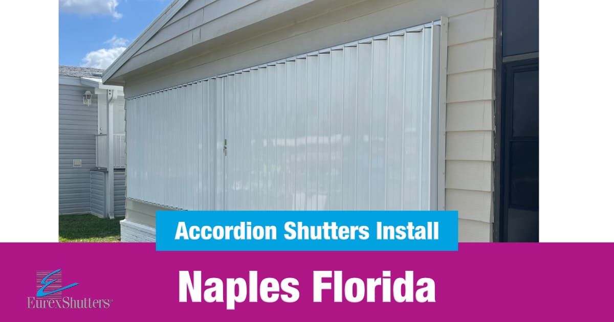 Accordion Hurricane Shutters Installation Naples