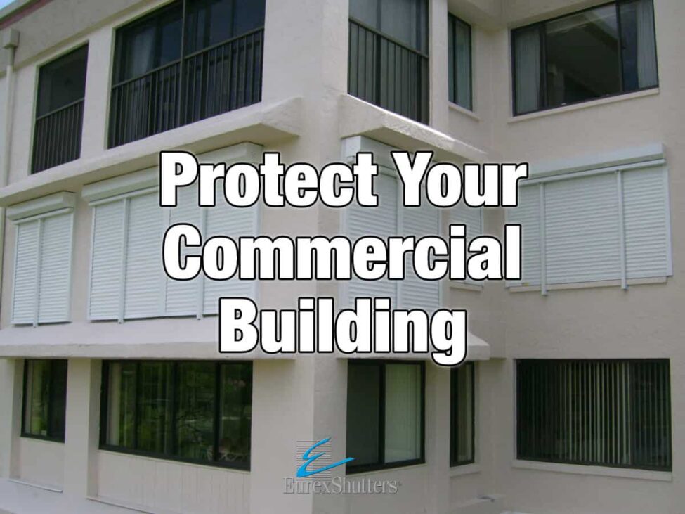 commercial-rolling-shutters Commercial rolling shutters on a commercial building