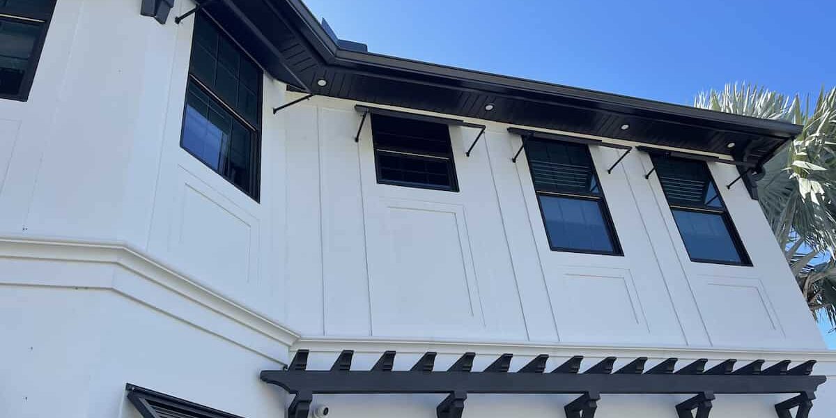 white house what color hurricane shutters