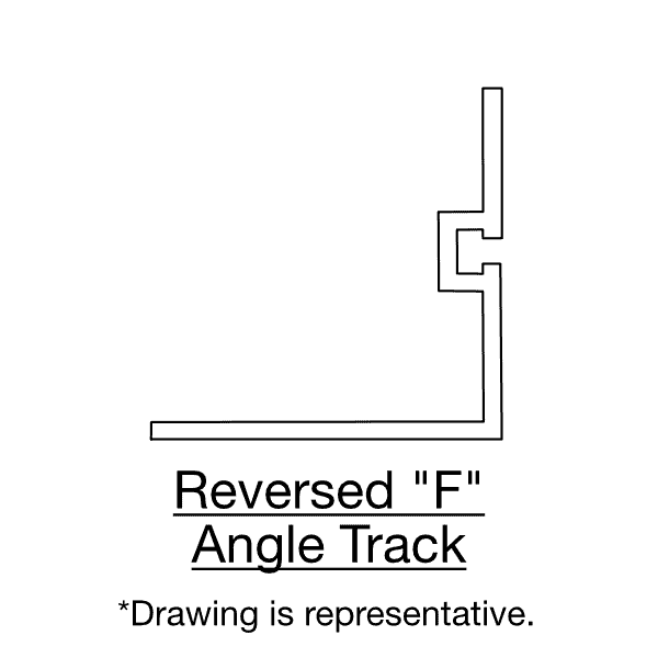 reversed f angle track hurricane shutter tracks