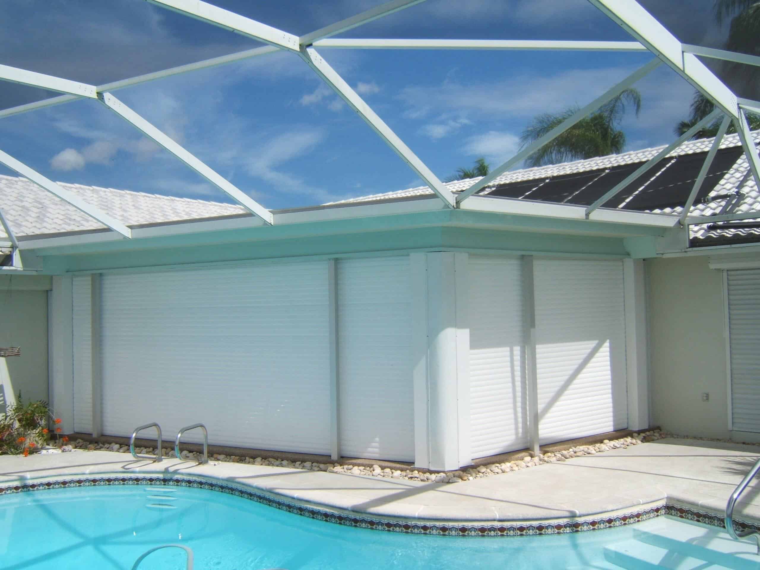 closed 44mm roll down shutters
