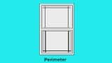Window with perimeter style grids