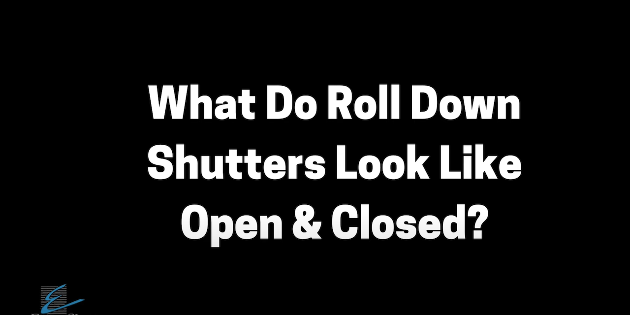Roll Down Shutters Operation Demonstration