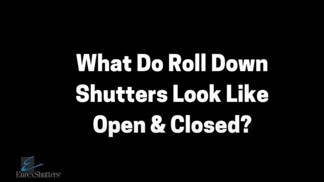 Roll Down Shutters Operation Demonstration