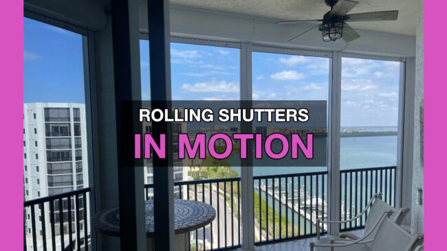 Rolling shutters demonstration