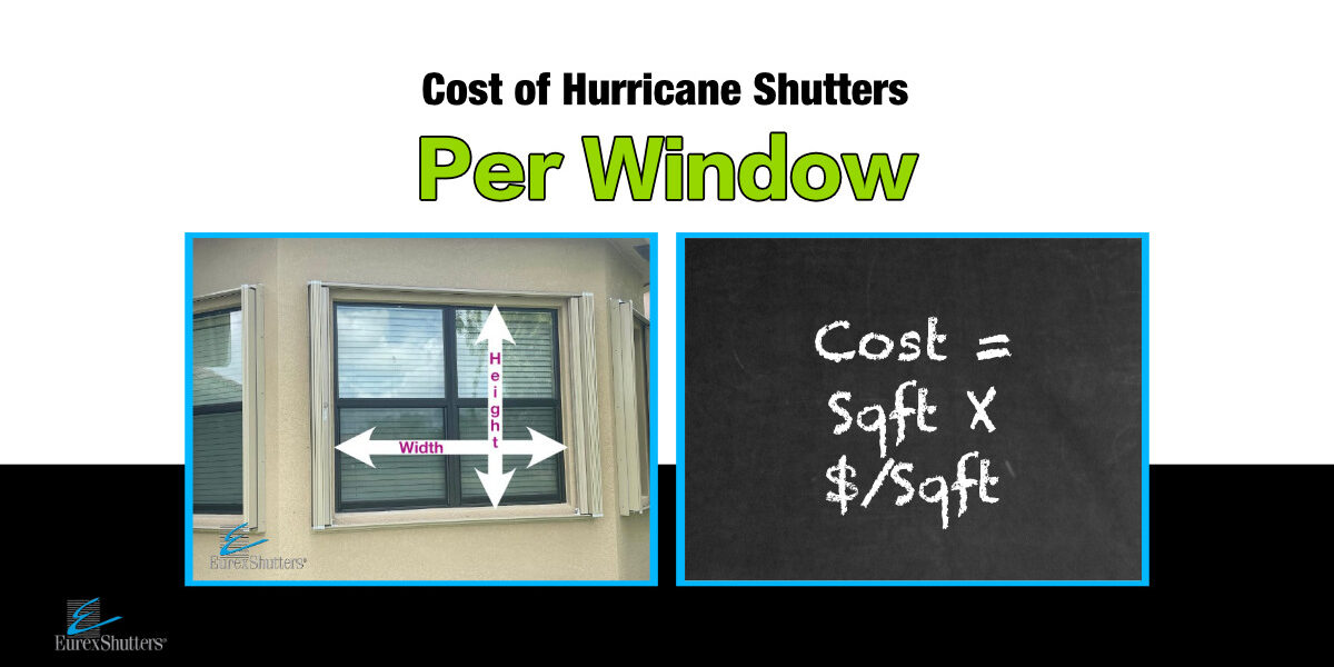 Cost of hurricane shutters per window