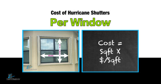 Cost of hurricane shutters per window