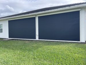 Black hurricane screens