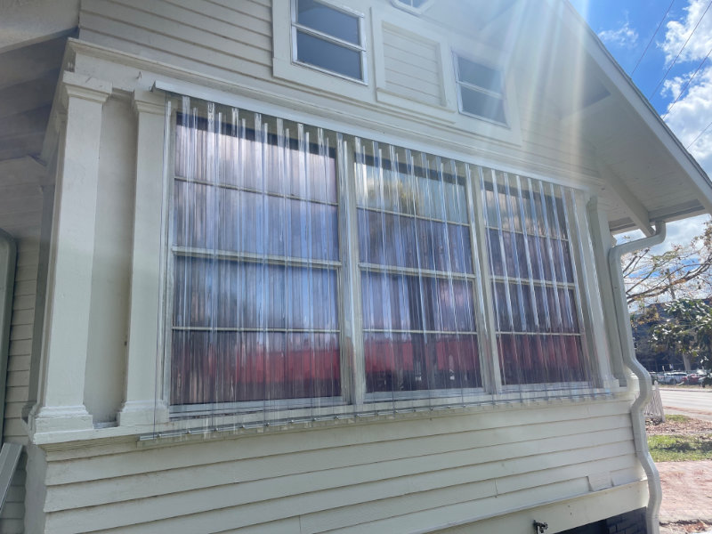 Clear storm panels
