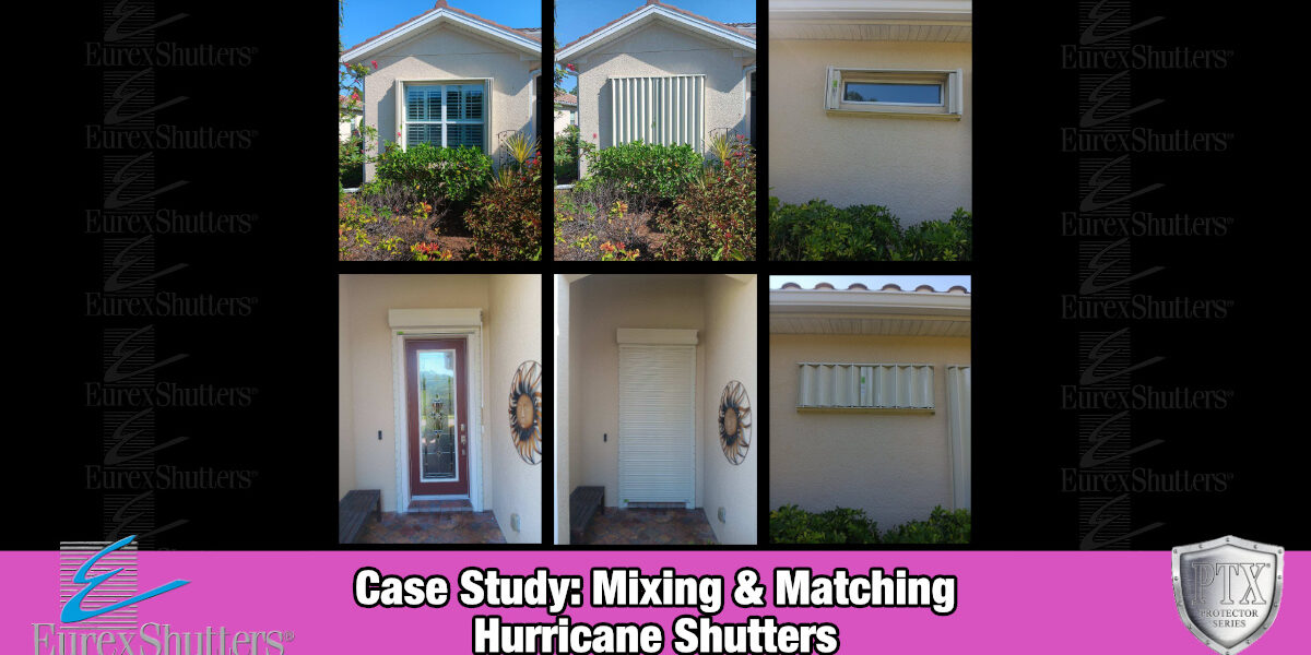 mixing-and-matching-hurricane-shutters Go Bold With Custom Shutters: Case Study in Saint James FL