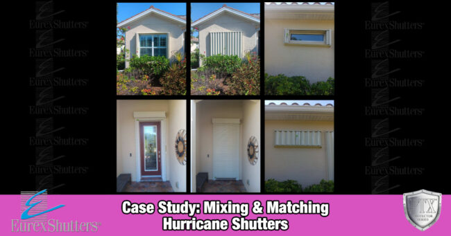 mixing-and-matching-hurricane-shutters Go Bold With Custom Shutters: Case Study in Saint James FL
