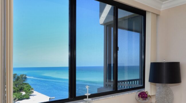 sarasota-fl Window looking out to Siesta Key Sarasota Florida
