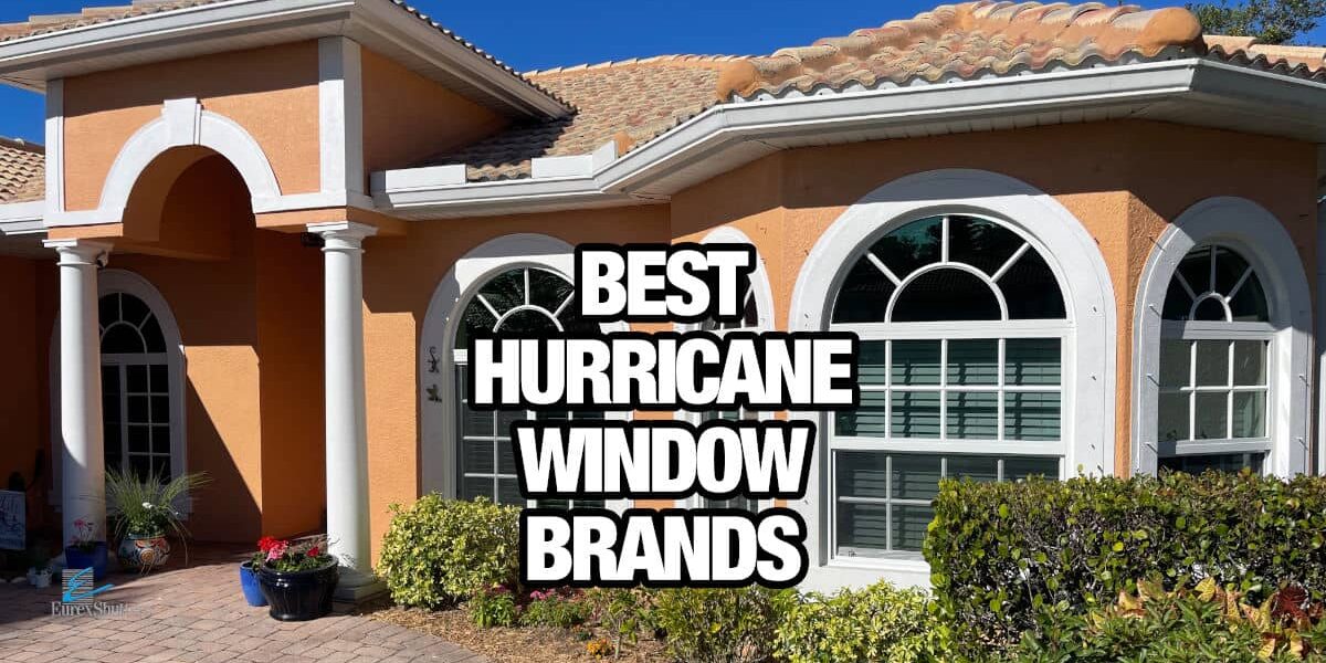Best hurricane window brands. Picture of hurricane windows installed on a home in Naples Florida