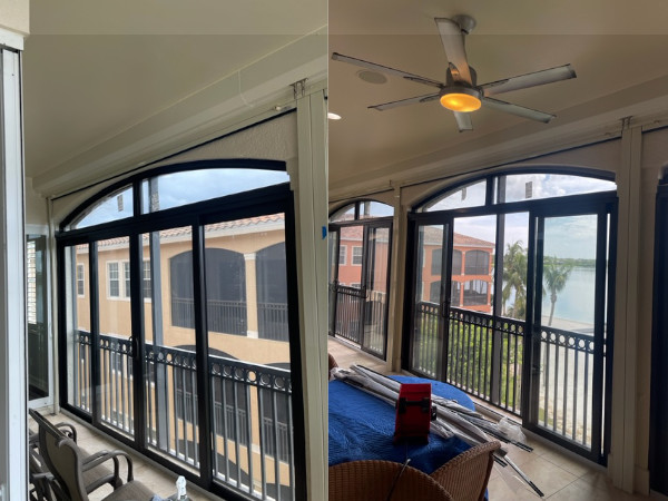 Bronze Aluminum Impact Sliding Doors