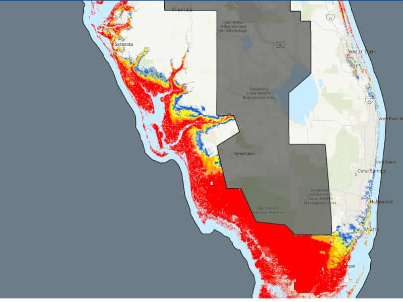 NHC Storm Surge Risk Map screenshot