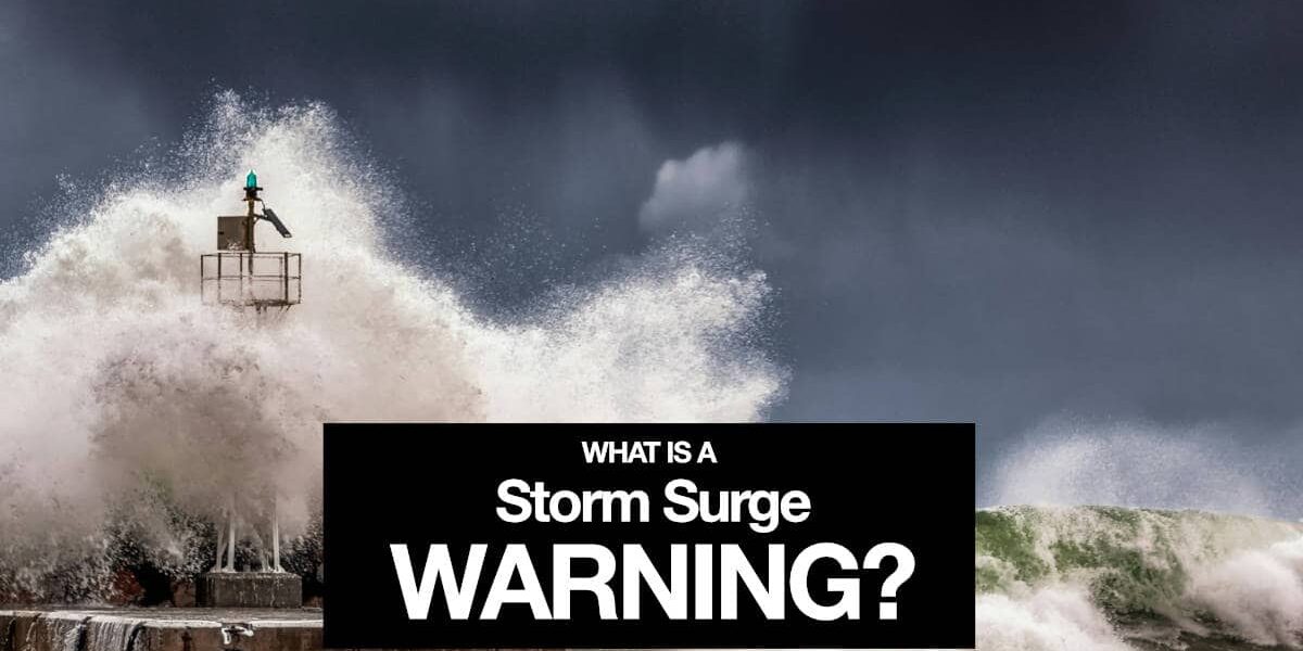 Storm surge warning