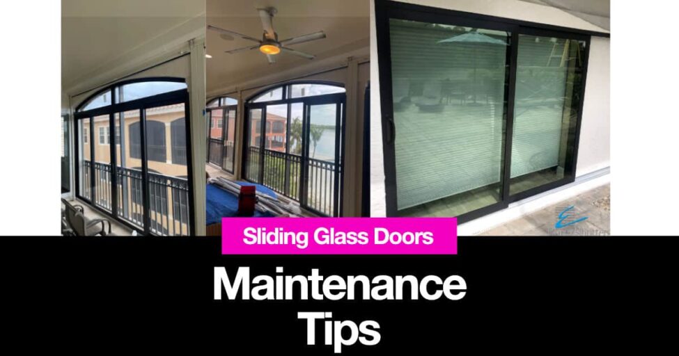 Sliding glass doors maintenance tips