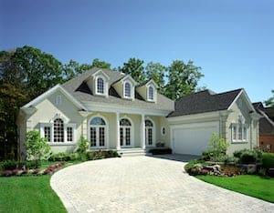 Exterior french doors on a home