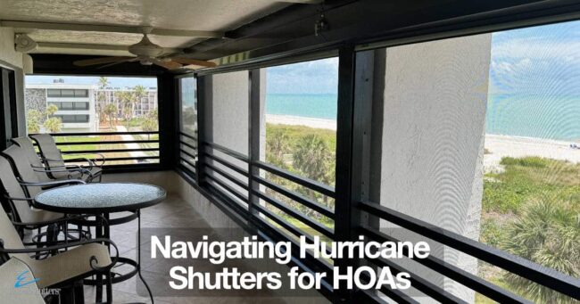 HOA restrictions for hurricane shutters