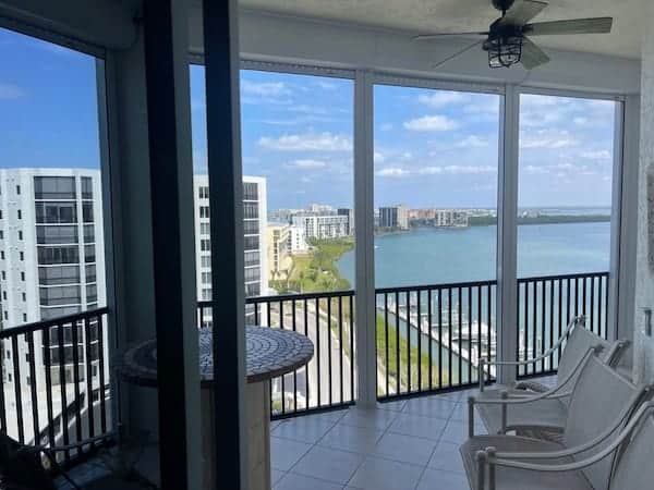 Hidden installation of roll-downs on a condo unit in Fort Myers Beach Florida