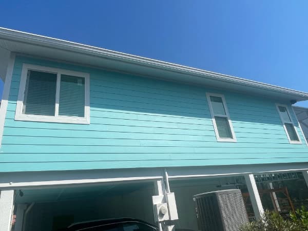 Sliding egress window on a second floor bedroom.