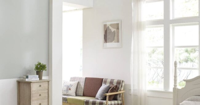 shutter windows in a bedroom