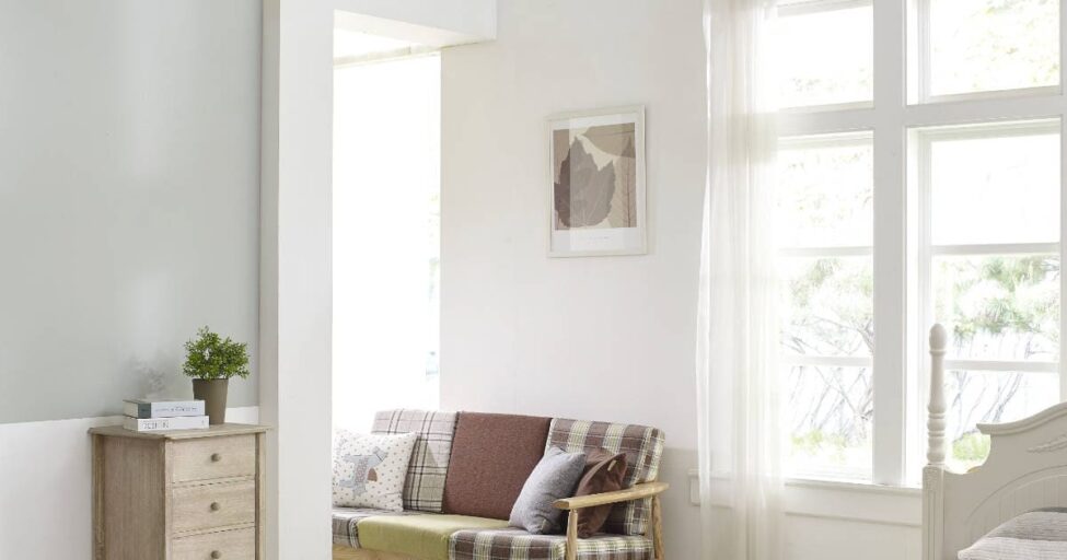 shutter windows in a bedroom
