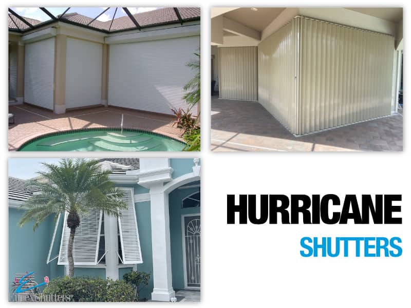 Several types of hurricane shutter styles can be used as hurricane window protection options